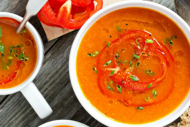 Alkaline Sweet Potato and Red Pepper Soup