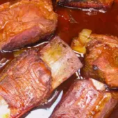 Beef Short-Ribs in Molasses BBQ Sauce