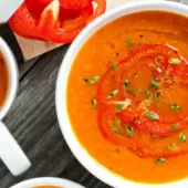 Alkaline Sweet Potato and Red Pepper Soup