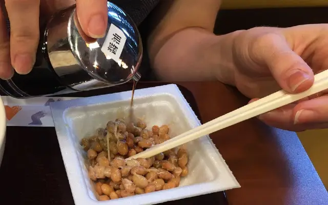 Natto with Soy Sauce Alkaline Condiments