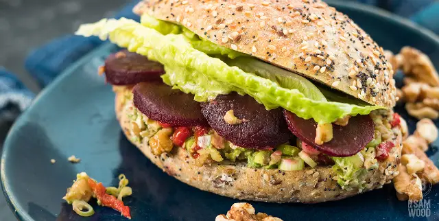 Alkaline Bread Roll - Salad Sandwich