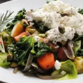 Alkaline Ricotta Cheese Vegetable Salad