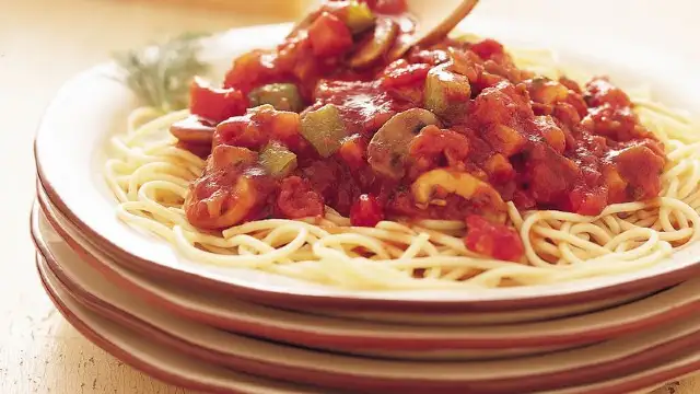 Alkaline Tomato Vegetable Spaghetti Sauce