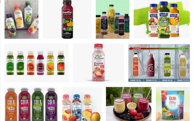 Alkaline Fruit and Vegetable Smoothie Selection
