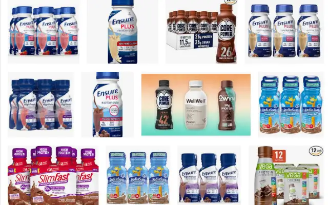 Nutritional Drink or Shake Selection