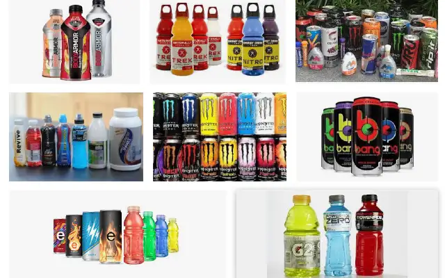 Sports and Energy Drinks Selection